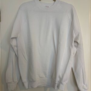 Jerzees Men's Crewneck Sweater in White